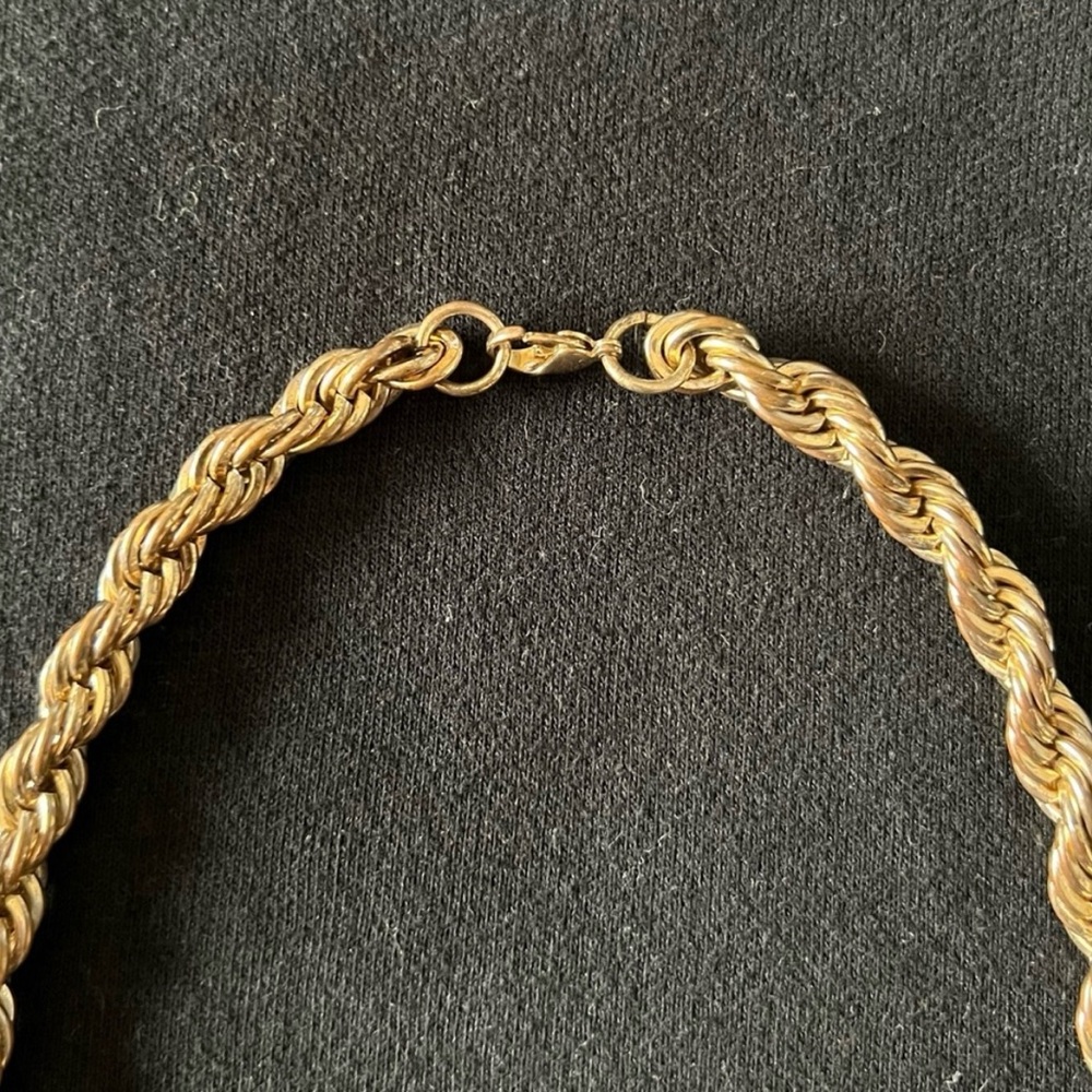 Gold-Tone Rope Chain Necklace - Picture 3 of 3